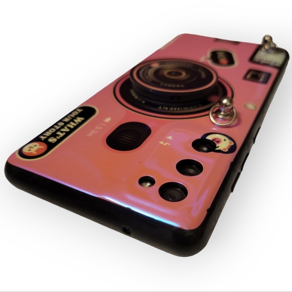 Silicone Phone Case with Strap and Pop Socket for Samsung S20FE, Pink - Picture 4 of 5